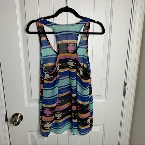 Show me your Mumu aztec tribal sleeveless‎ top size medium small - Picture 2 of 6